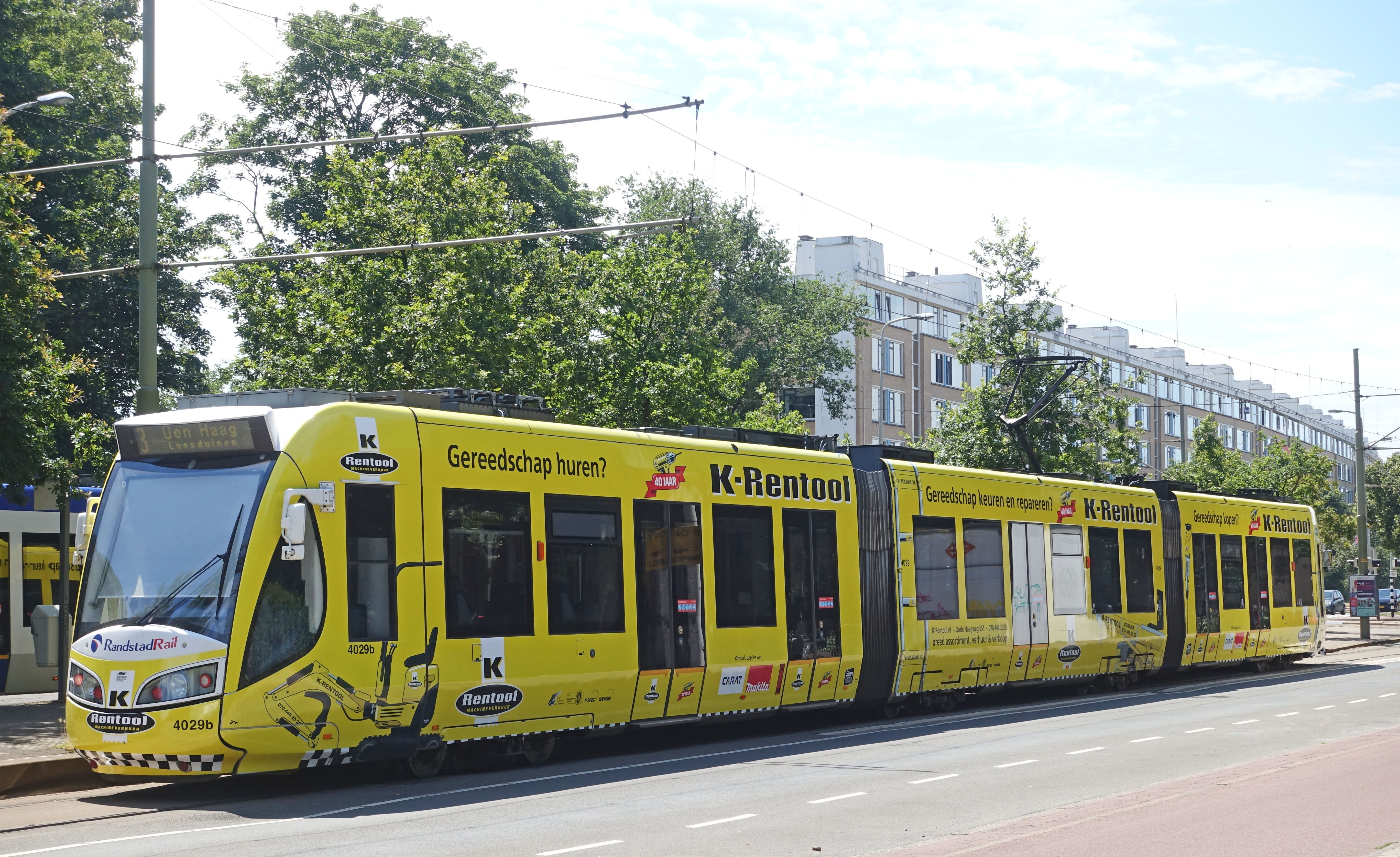 RandstadRail met K Rentool advertentie