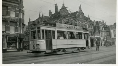 Stationsplein Eenmanwagen 12 Mei 1936 Stationsplein Eenmanwagen 12 Mei 1936